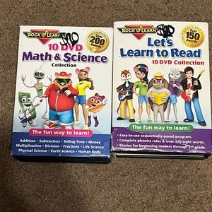 Rock N Learn educational DVDs. Used—great condition.